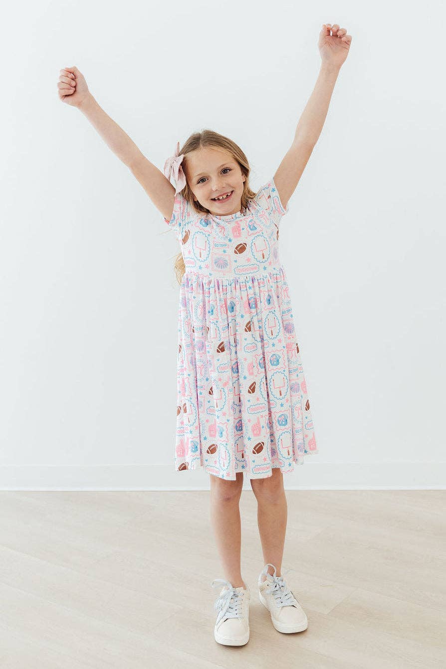 Game Day Girlie S/S Pocket Twirl Dress - COMING SOON!
